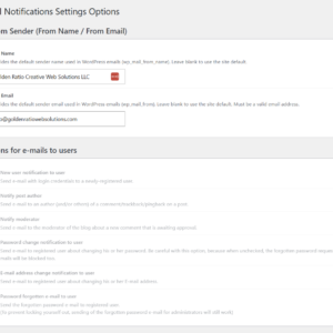 Email Notifications Tool